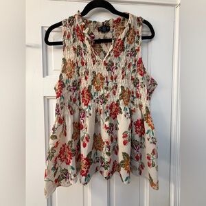Cynthia Rowley Multicolor Floral Blouse